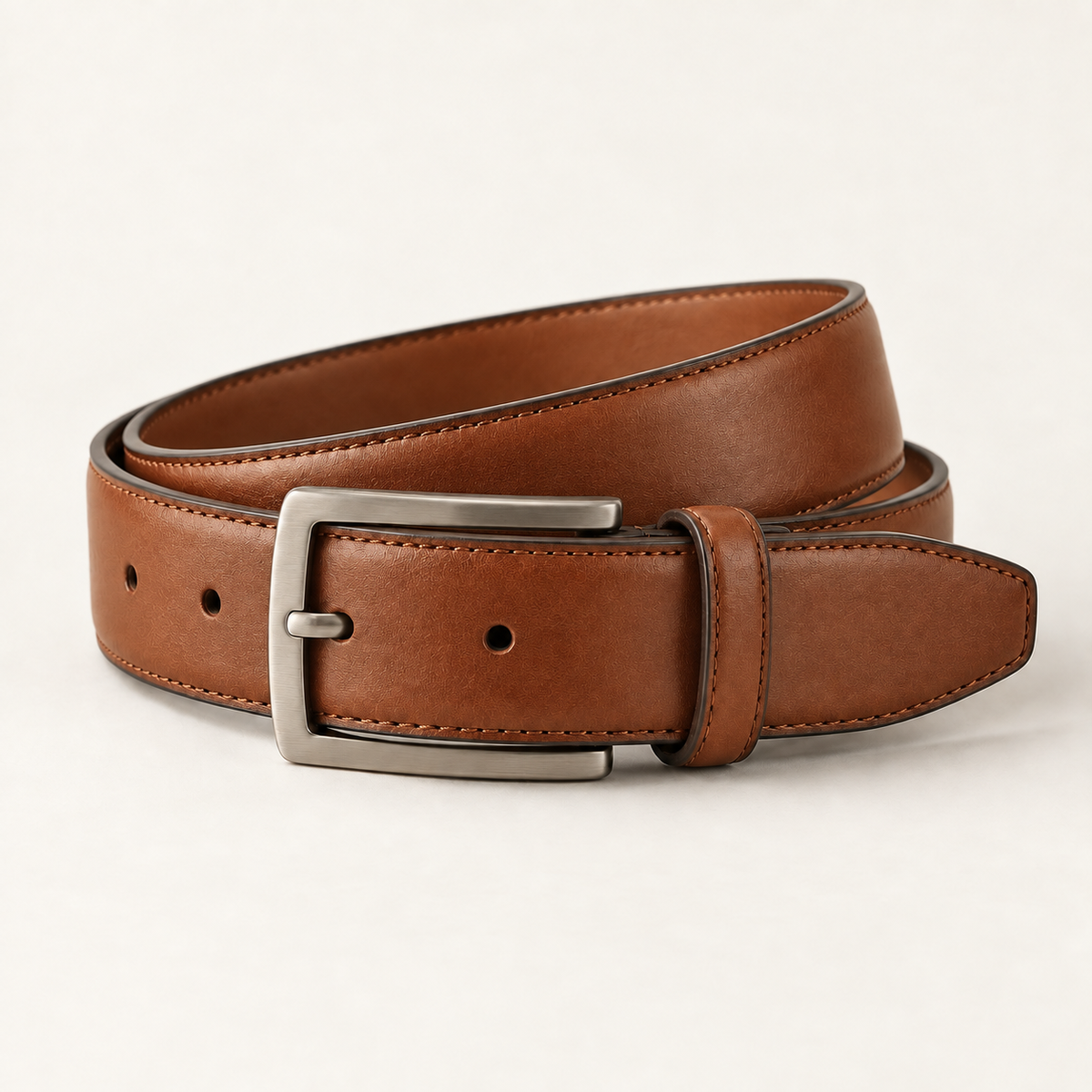 harrington dress belt cognac